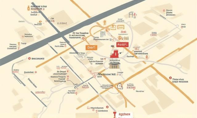 Carte indiquant l’emplacement rue de Rivoli